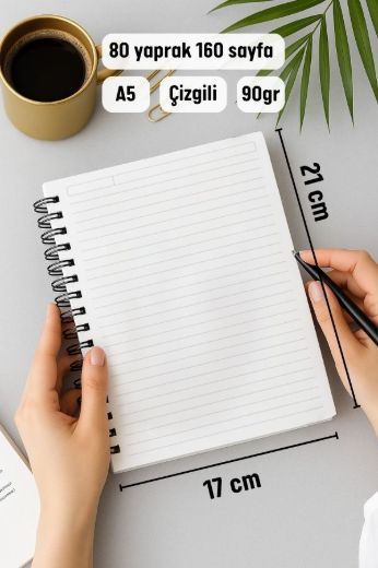 Kalın Kapaklı A5 Defter resmi