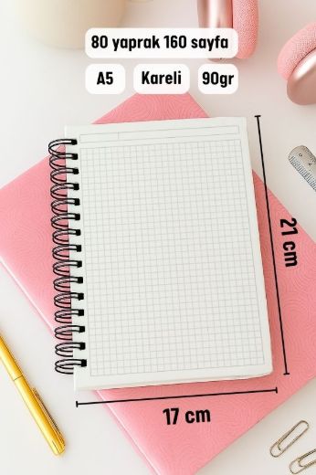 Kalın Kapaklı A5 Defter resmi