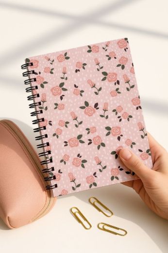 Çiçekli 4'lü Okul Defter Seti resmi