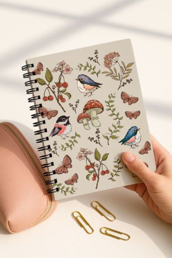 Meyveli 4'lü Okul Defter Seti resmi