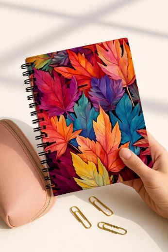 Yapraklı 4'lü Okul Defter Seti resmi