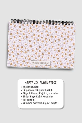 Mini Çiçekli 3'lü Planlama Seti resmi