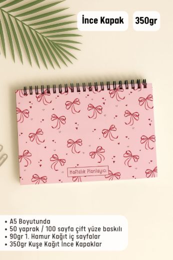 Pembe Fiyonk Haftalık Planlayıcı resmi