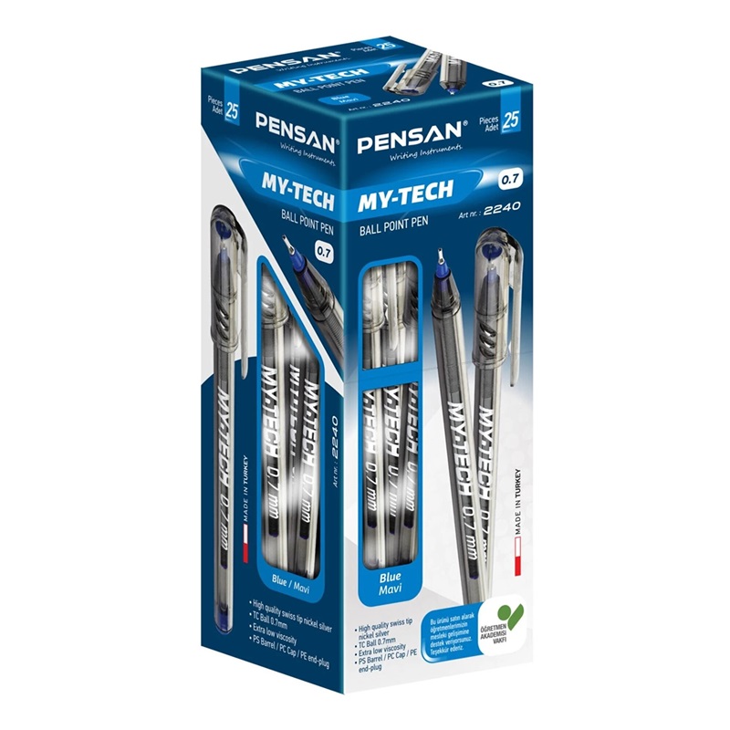 Pensan My-Tech Tükenmez Kalem 0.7mm Mavi 2240