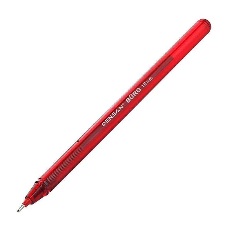 Pensan Büro Tükenmez Kalem 1.0mm Kırmızı 2270
