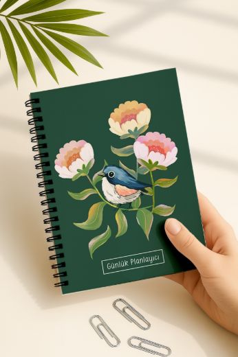 Yeşil Kuşlu Günlük Planlayıcı resmi