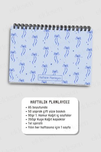 Mavi Fiyonk 3'lü Planlama Seti resmi