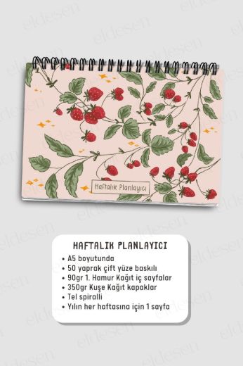 Pembe Çilek 3'lü Planlama Seti resmi