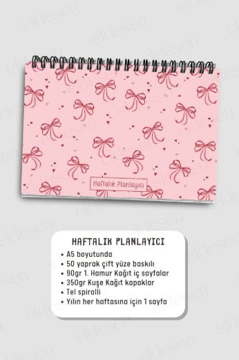 Pembe Fiyonk 3'lü Planlama Seti resmi