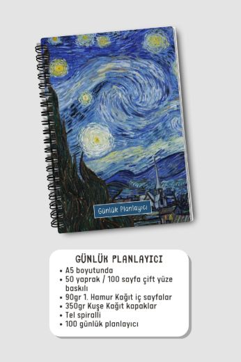 Yıldızlı Gece 3'lü Planlama Seti resmi