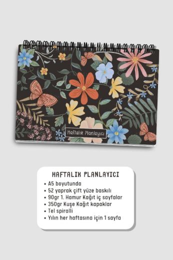Kelebekli 3'lü Planlama Seti resmi