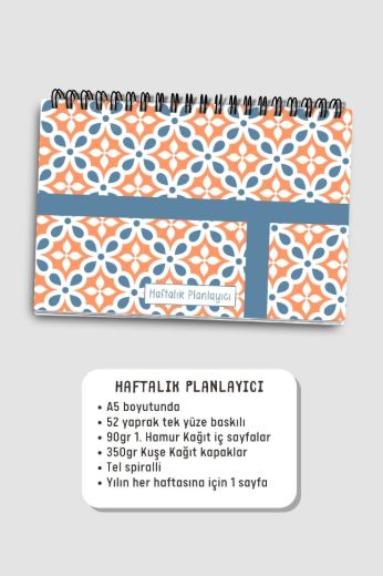 Mavi Çizgili 3'lü Planlama Seti resmi