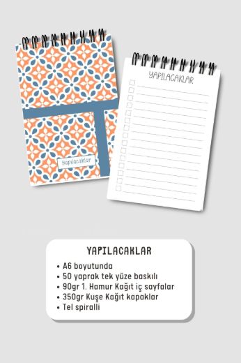 Mavi Çizgili 3'lü Planlama Seti resmi