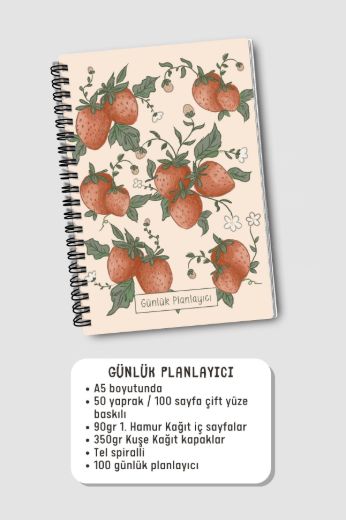 Soft Çilekli 3'lü Planlama Seti resmi