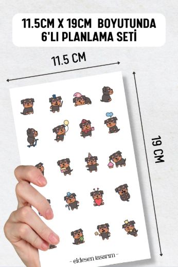 Köpekler 6'lı Sticker Seti resmi
