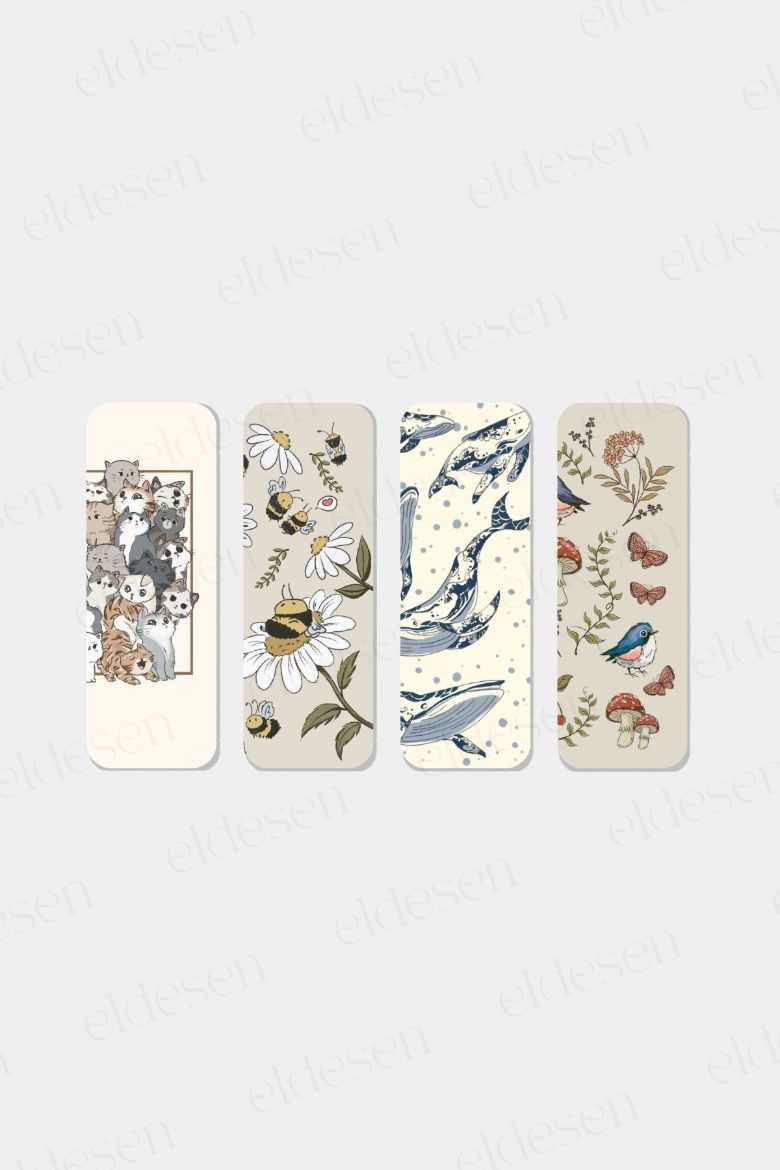 Hayvanlar Kitap Ayracı Seti, 5.2 x 14.8 cm İnce resmi
