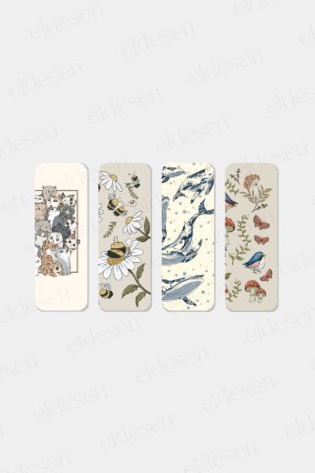 Hayvanlar Kitap Ayracı Seti, 5.2 x 14.8 cm İnce resmi