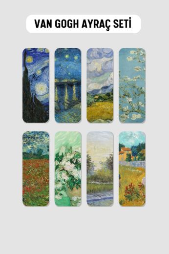 Van Gogh Kitap Ayracı Seti, 5.2 x 14.8 cm İnce resmi