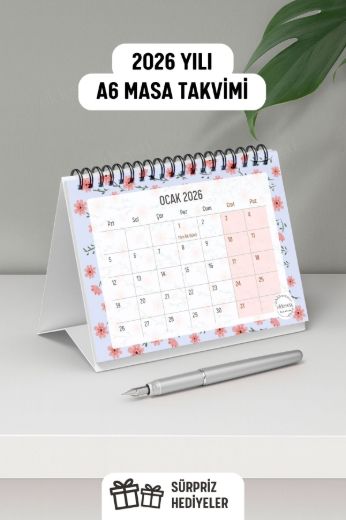 Lila Çiçek 3'lü Planlama Seti ve A6 Takvim / Öğretmenler Günü resmi