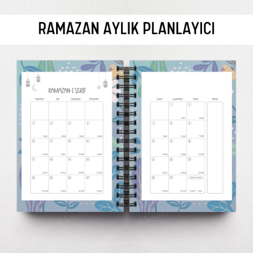 Papatya Ramazan Ajandası, Oruç, Hatim, Teravih, Günlük ve Aylık Planlayıcı resmi