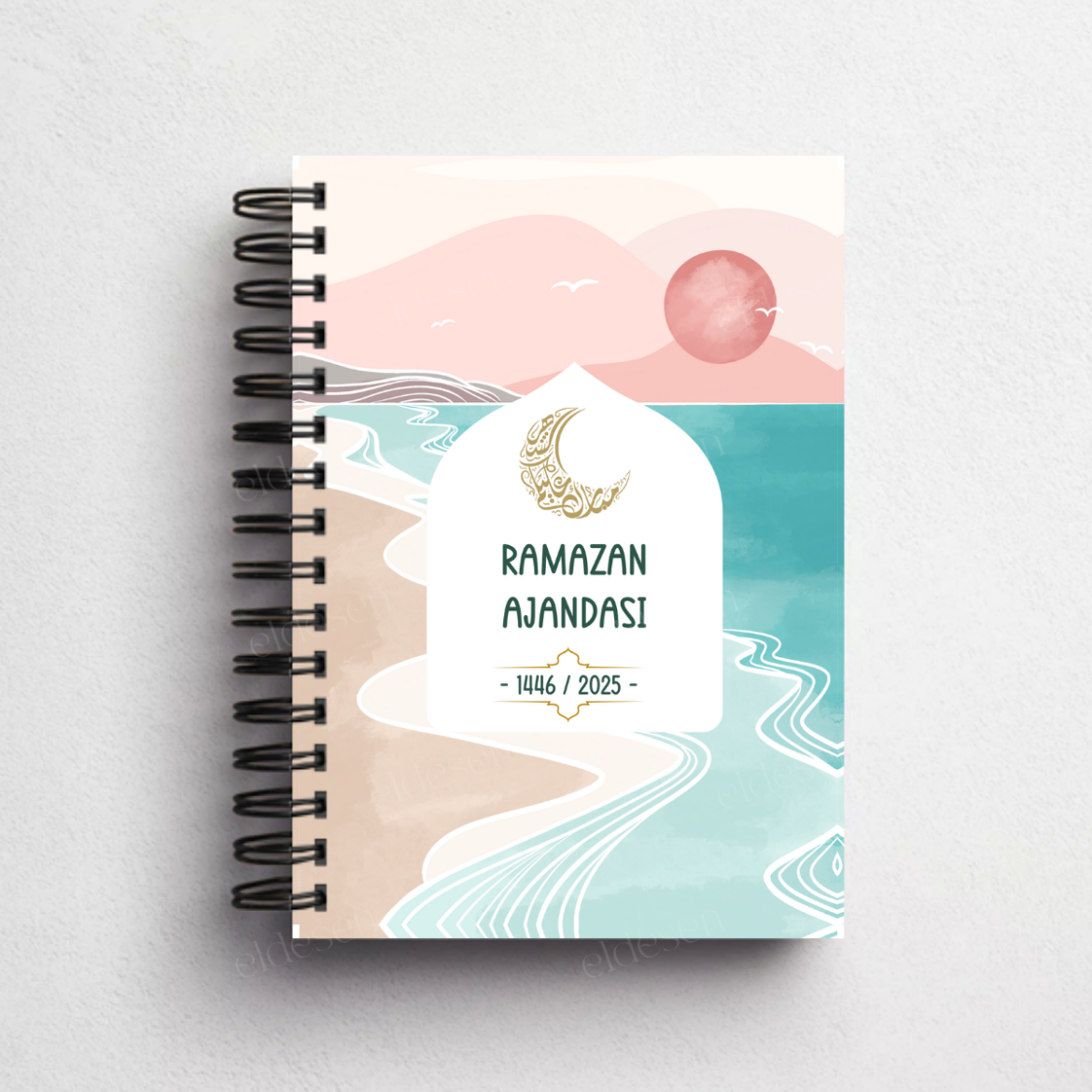 Pembe Boho Ramazan Ajandası, Oruç, Hatim, Teravih, Günlük ve Aylık Planlayıcı resmi