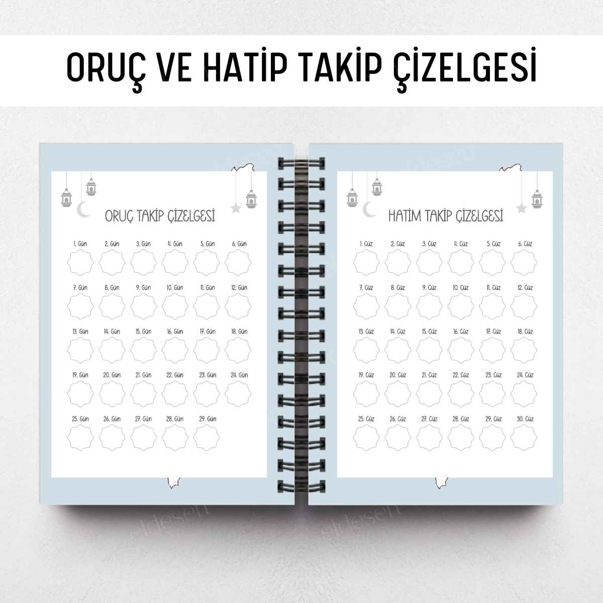 Mescid-i Aksa Ramazan Ajandası, Oruç, Hatim, Teravih, Günlük ve Aylık Planlayıcı resmi