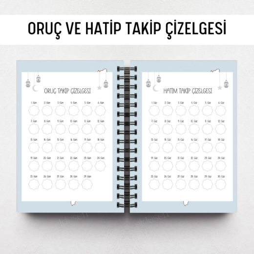 Mescid-i Aksa Ramazan Ajandası, Oruç, Hatim, Teravih, Günlük ve Aylık Planlayıcı resmi