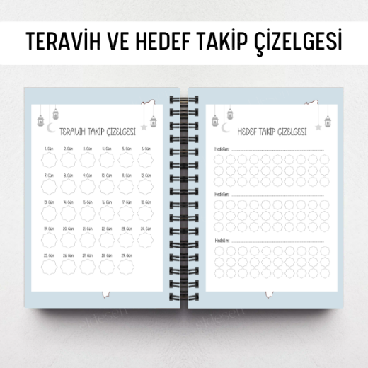 Mescid-i Aksa Ramazan Ajandası, Oruç, Hatim, Teravih, Günlük ve Aylık Planlayıcı resmi