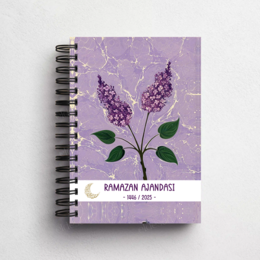 Mor Ebru Ramazan Ajandası, Oruç, Hatim, Teravih, Günlük ve Aylık Planlayıcı resmi