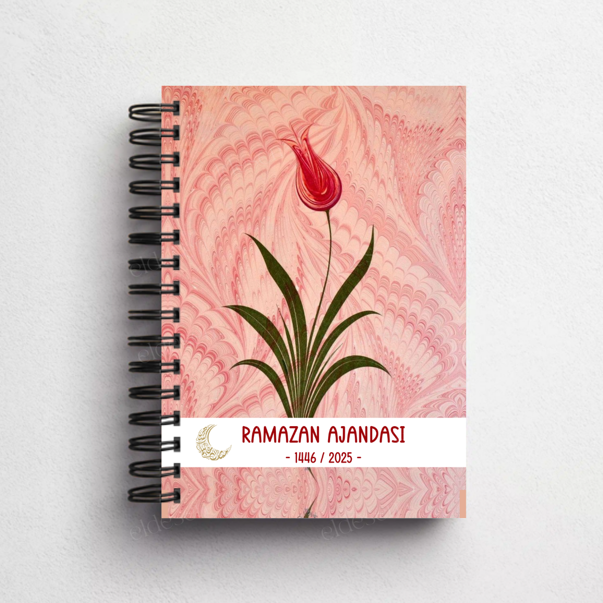 Pembe Ebru Ramazan Ajandası, Oruç, Hatim, Teravih, Günlük ve Aylık Planlayıcı resmi