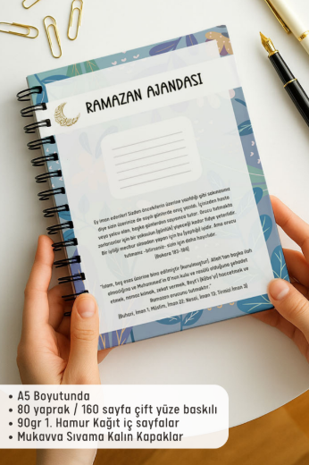 Papatya Ramazan Ajandası, Oruç, Hatim, Teravih, Günlük ve Aylık Planlayıcı resmi