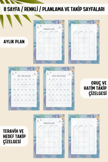 Papatya Ramazan Ajandası, Oruç, Hatim, Teravih, Günlük ve Aylık Planlayıcı resmi