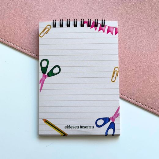 Makaslı Defter İsme Özel Yaz Kur'an Kursu Hediyesi resmi