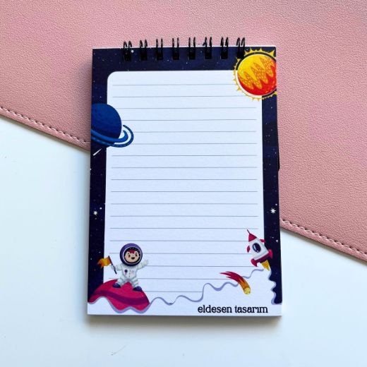 Astronot Defter İsme Özel Yaz Kur'an Kursu Hediyesi resmi