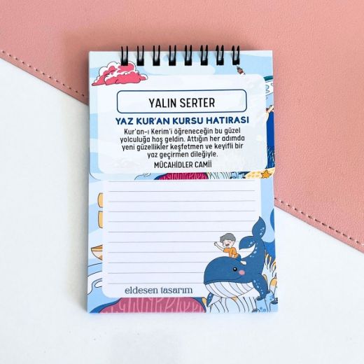 Balinalı Defter İsme Özel Yaz Kur'an Kursu Hediyesi resmi
