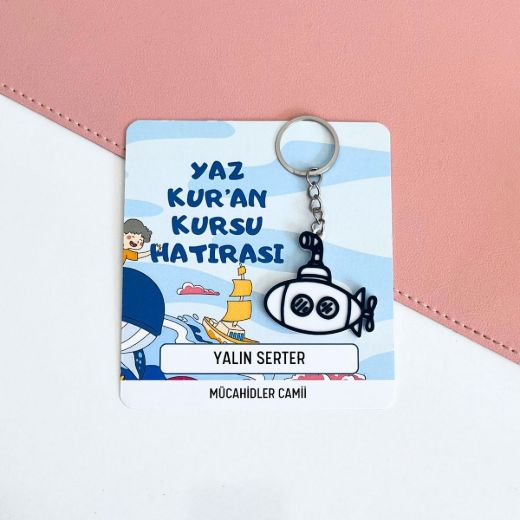 Su Altılı Anahtarlık İsme Özel Yaz Kur'an Kursu Hediyesi resmi