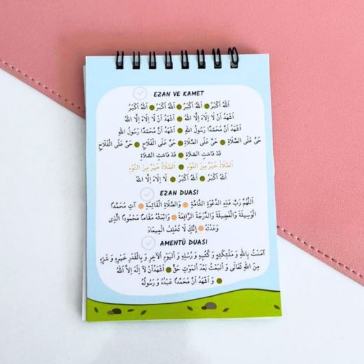 Elifba’lı Kız Çocuklu Defter İsme Özel Yaz Kur'an Kursu Hediyesi - kopyala resmi