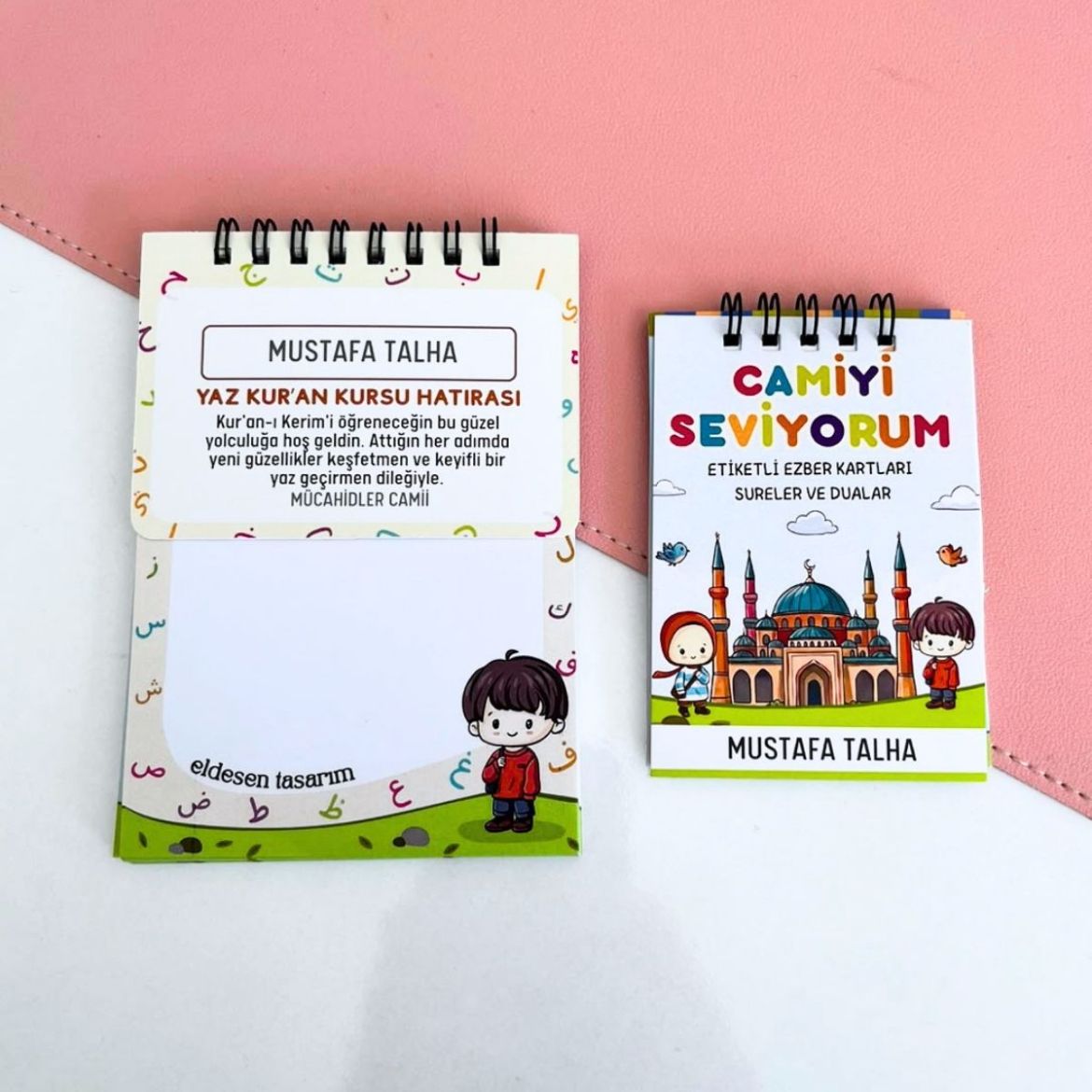 Elifba'lı Erkek Çocuklu Defter ve  Ezber Kartı resmi