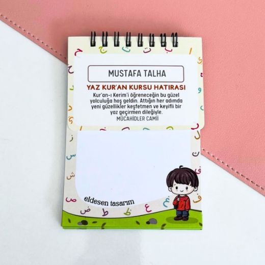 Elifba'lı Erkek Çocuklu Defter, Ezber Kartı ve Anahtarlık resmi