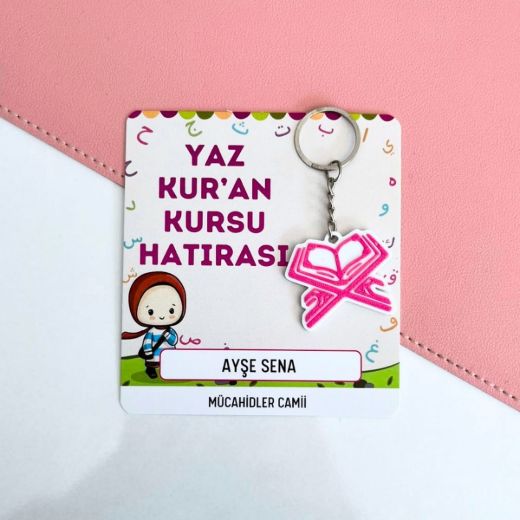 Elifba'lı Kız Çocuklu 5'li Yaz Kur'an Kursu Seti resmi