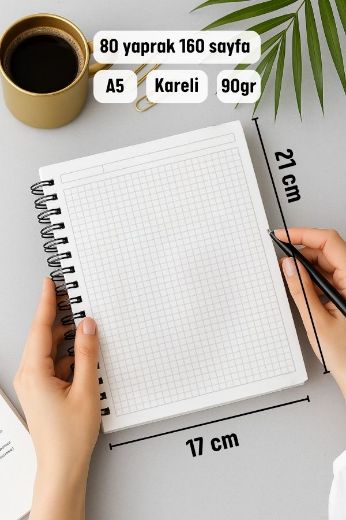 Kalın Kapaklı A5 Defter resmi