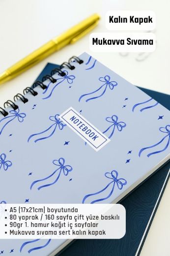 Kalın Kapaklı A5 Defter resmi