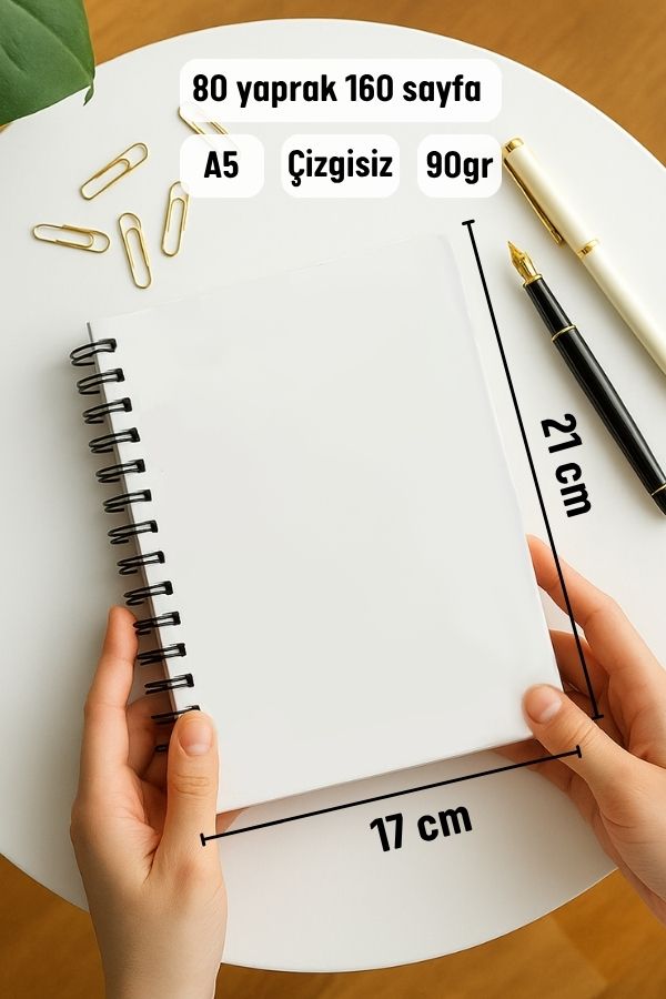 Kalın Kapaklı A5 Defter resmi
