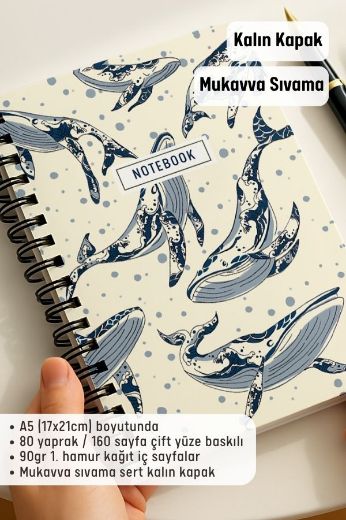  Kalın Kapaklı A5 Defter resmi