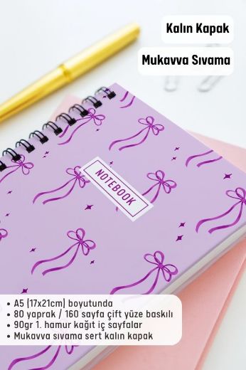 Kalın Kapaklı A5 Defter resmi