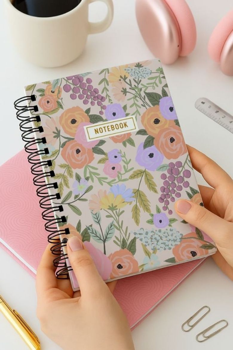 Pamuk Şekerli Kalın Kapaklı A5 Defter resmi