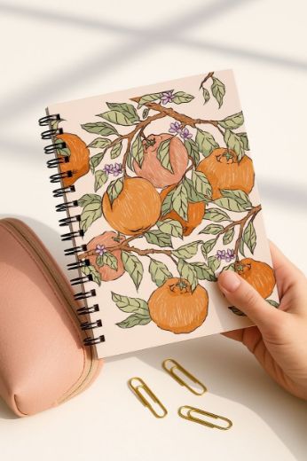 Meyveli 4'lü Okul Defter Seti resmi