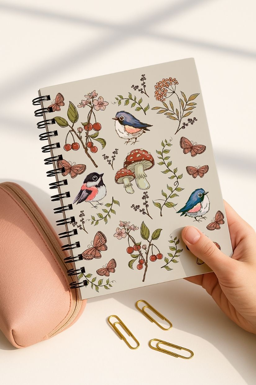 Meyveli 4'lü Okul Defter Seti resmi