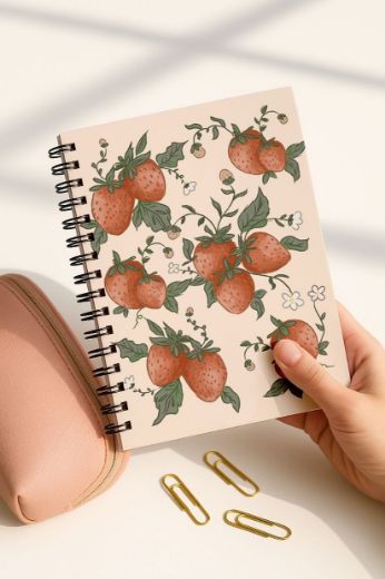 Meyveli 4'lü Okul Defter Seti resmi