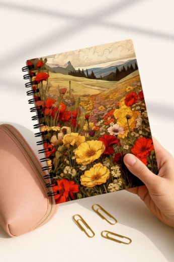 Çilekli 4'lü Okul Defter Seti resmi